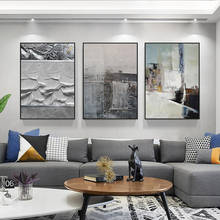 Pintura a óleo abstrata moderna sobre tela abstracto quadros texturizados e cartazes cuadros arte da parede fotos para sala de estar decoração casa 2024 - compre barato