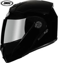 Capacete de motocicleta flip up, capacete de corrida de face completa para moto rbike com visor de sol duplo feminino e masculino capacete de moto 2024 - compre barato