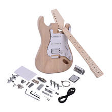 1Set Professional Unfinished DIY Electric Guitar Kit Gifts for Guitar Lovers Music Lovers 2024 - buy cheap