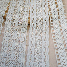 Retro Cotton lace trim Hollow Cotton trim Floral trim DIY Garment Sewing Wedding Bridal Crafts Home textile Decors, 3 yards 2024 - buy cheap