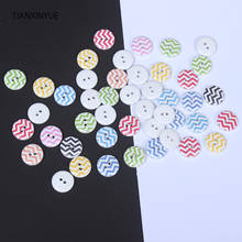 100 Pcs Striped button, Print 2 Holes Wooden Buttons 15mm Sewing Scrapbooking Crafts,Clothing Accessories 2024 - buy cheap