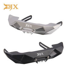 Parachoques delantero de Metal DJX SHARK para Rock Crawler 1/10 Axial SCX10 90046 Traxxas TRX4 RC4WD D90 TF2 TAMIYA CC01 2024 - compra barato
