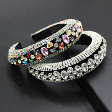 New Baroque rhinestone particles geometric palace style hair bands ladies prom catwalk street hair accessories 749 2024 - buy cheap