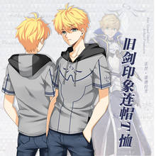 Camiseta cosplay do anime fate/protótipo arara pendragon, camiseta manga curta com capuz top unissex 2024 - compre barato