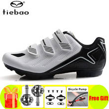 Велосипедная обувь Tiebao, профессиональные велосипедные кроссовки, дышащие, самоблокирующиеся, для горных велосипедов 2024 - купить недорого