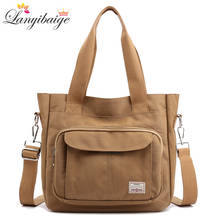 Fashion Canvas Women Bag Large Capacity Women Handbags Brand Designer Female Tote Bag Casual Shoulder Messenger Bags for Women 2024 - купить недорого