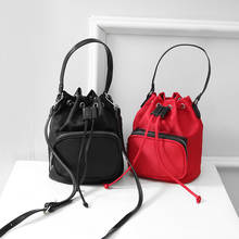 Luxury Handbag Women Bags Designer Nylon Crossbody Shoulder Bag Vintage Drawstring Bucket Messenger Bag Laides Totes Mini 2024 - buy cheap