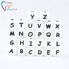 Teeny Teeth 40 PCS Silicone Letter Beads Diy Baby Name Personalized Teething Necklace Food Grade Silicone Teether BPA Free 2024 - buy cheap