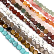 Pedra natural forma quadrada beading facetado cristal grânulos soltos para fazer jóias diy colar pulseira acessórios 2024 - compre barato