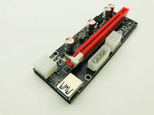 6 шт. 009S светодиодный USB 3,0 PCI-E Express 1X 4x 8x 16x расширитель Riser адаптер карта SATA 15pin штекер до 6pin кабель питания для Майнинг Биткойн 2024 - купить недорого