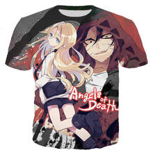 Hot Sale Anime Angels of Death 3D Printed T-shirts Men/women Fashion Short Sleeve Harajuku Style Tshirt Streetwear Tops 2024 - buy cheap
