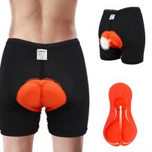 Lixada short de ciclismo masculino, roupa íntima 3d acolchoada com gel, anti-suor para bicicleta, mtb, roupas de espuma de silicone para homens 2024 - compre barato