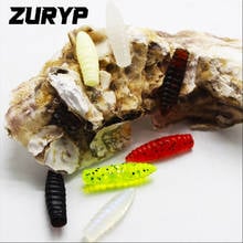 Larva de vermes artificiais de silicone para isca de pesca, 20 peças de vermes macios de 27cm e 0.7g 2024 - compre barato