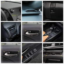 Kit de reajuste Interior de apariencia de fibra de carbono, Panel de aire CA/caja de cambios/cubierta de lámparas delanteras, embellecedor apto para Lexus UX 200 250H 2019 2020 2021 2024 - compra barato