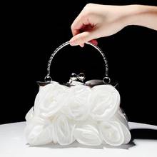 Women Clutch Bag New 2021 Flower Bride Wedding Dinner Package Women Bags Fashion Black Red 2024 - buy cheap