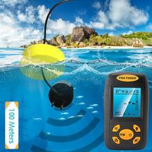 Fish Finder Sonar Sensor Portable Fish Detector Wired Echo Transducer 45 Degree Sonar Coverage 1-100m Detecting Range 10V-18V 2024 - buy cheap