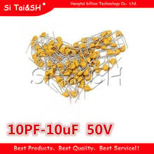 100Pcs 50V monolithic ceramic capacitor 10PF ~ 10UF 22PF 47NF 220NF 1NF 4.7UF 1UF 100NF 330NF 0.1UF 10UF 102 104 105 106 103 331 2024 - buy cheap