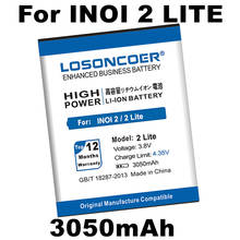 Losoncoer-bateria de 2 lite para celular inoi 2 lite, 3050/3100mah, nova, para celular 2 lite, 2 / 2 lite 2019, entrega rápida 2024 - compre barato