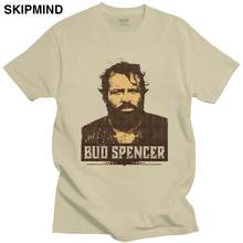 Классическая футболка Bud Spencer Terence Hill, мужские хлопковые футболки с короткими рукавами, комедийная пленка, 80s, футболки для фанатов фильмов, товары 2024 - купить недорого