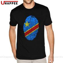 Camiseta masculina com impressão digital e bandeira do congo, camisa de manga curta para homens 3-6xl 2024 - compre barato