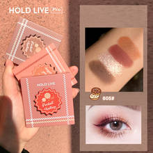 HOLD LIVE 4 Color Glitter Chestnut Eyeshadow Makeup Matte Eye Shadow Palette Shimmer Shine Diamond Powder Pigment Cosmetics TSLM 2024 - compre barato