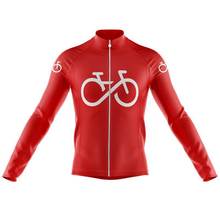 Men's Red Cycling Jersey Tops Long Sleeve MTB Shirts Bicycle Clothing Mountain Bike Sportswear Cycling Clothes ropa mtb hombre 2024 - buy cheap