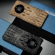 Роскошный кожаный чехол LANGSIDI с крокодиловой текстурой для Huawei Mate 40 pro mate 30 P40 Pro P30 p20 Honor 30 20, чехол из натуральной кожи 2024 - купить недорого