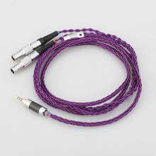 Audiocrast HIFI 8 ядер 7N OCC посеребренные наушники, сменный кабель, обновленный кабель для наушников Focus Utopia ELEAR 2024 - купить недорого