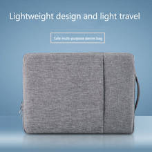 Funda para portátil de 11, 13 y 15 pulgadas, bolsa de tela vaquera suave para Macbook Air Pro, Retina de 11, 13 y 15 pulgadas, bolsillo para tableta 2024 - compra barato