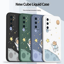Rectangle Cute Pattern Phone Case For Huawei P40 p40lite P40pro P30 P20 Mate 40 40Pro 30 p30pro p30lite 20 Silicone Cover 2024 - buy cheap