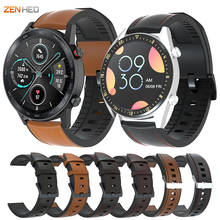 Pulseira de silicone e couro para relógio huawei, pulseira de substituição para huawei watch gt gt2 42mm 46mm honor magic watch 2 42mm 46mm 2024 - compre barato