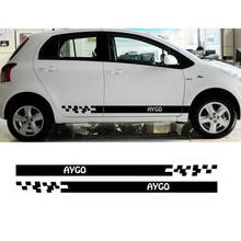 Auto Vinyl Wrap Racing Stripes Decals Automobiles For Aygo Car DIY Styling Tuning Both Side Car Stickers  Car Accessories 2024 - buy cheap