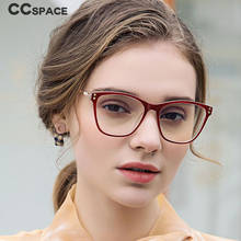 Gafas ópticas con ojo de gato para hombre y mujer, lentes con remache, a la moda, con luz azul, TR90, 46947 2024 - compra barato