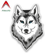 Aliauto Creative Car StickerFashion Interesting Angry Wolf Head Cartoon Colored PVC Decoration Personality Decal,14cm*10cm 2024 - buy cheap