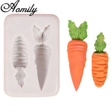 Aomily Carrots Shaped Silicone Molds Handmade Fondant Cake Mold Sugar Craft Chocolate Moulds Ice Soap Mould Baking Accessories 2024 - buy cheap