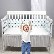 Baby Bed Crib Bumper Newborns Surrounding Barriers Zipper Cotton Bed Fence Braid Infant Anti-collision Cot Protector Room Decor 2024 - buy cheap