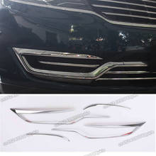 Lsrtw2017 grade frontal de carro abs, rede cromada para lincoln mkx 2016 2017 2018 2019 2024 - compre barato