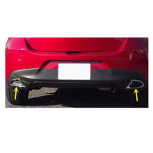 Автомобильная задняя противотуманная фара накладка на фару рамка АБС хромированная Накладка для автомобиля 2 шт авто для Mazda 2 Demio 2015 2016 2017 2018 2019 2024 - купить недорого