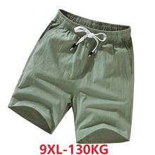 Verão homens calções de algodão verde estilo chinês mais tamanho grande 6xl 7xl 8xl 9xl shorts casuais casa shorts estiramento verde laranja 54 2024 - compre barato