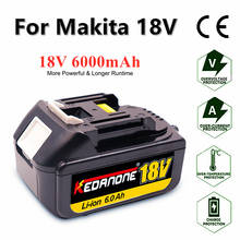 Batería recargable BL1860 de iones de litio para Makita, 18V, 6000mAh, 6Ah, BL1860, BL1850, BL1830, LXT400, herramientas Makita 2024 - compra barato
