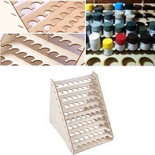 75 Holes Paint Bottle Rack Modular Organizer Wooden Storage Stand Holder 2024 - buy cheap