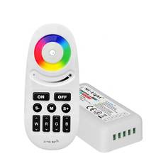 Miboxer fut028 2.4g rgbw led controlador do painel de toque sem fio rf controlador de transmissão automática sincronização para rgbw tira 2024 - compre barato