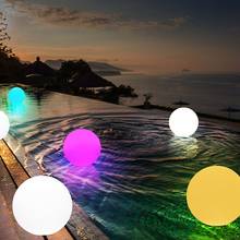 Novo colorido jardim ao ar livre luzes de bola incandescência com pátio remoto paisagem caminho led iluminado bola mesa gramado lâmpadas 20cm