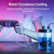 Mobile Phone Water Cooling Radiator Gaming Universal Phone Water Cooler Adjustable Portable Fan Holder For iPhone Samsung Huawei 2024 - buy cheap