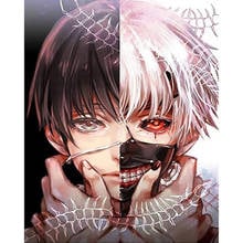 Full Square/Round Needlework Diamond Embroidery Tokyo Ghoul Anime Boy DIY 5D Diamond Painting Cross Stitch Mosaic Kits FH124 2024 - buy cheap