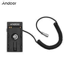 Andoer Camera DV Battery Power Supply Mount Plate Adapter with 1/4 Inch Screw  for Blackmagic Cinema Pocket BMPCC 4K Cameras 2024 - buy cheap