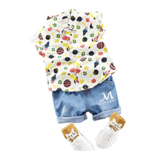 Summer Baby Girl Clothes Suit Boys Clothing Children Cotton Shirt Shorts 2Pcs/sets Toddler Casual Costume Infant Kids Tracksuits 2024 - buy cheap