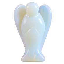 Статуэтка ангела Opalite, миниатюрное стекло, 2 дюйма, ангел, ручная работа, Ловец снов, статуя, чакра, исцеление, винтажный домашний декор, фэн-шуй 2024 - купить недорого