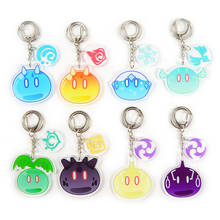 Anime Game Genshin Impact Slime Keychain Acrylic Charm Pendant Keyring Jewelry Gifts 2024 - buy cheap