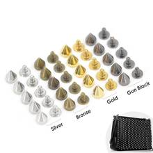 20Pcs Cone Rivet Screw Punk Style Stud Leathercraft Bullet Spikes DIY Craft Supplies Clothes Jewelry Accessories 7x9mm 2024 - buy cheap